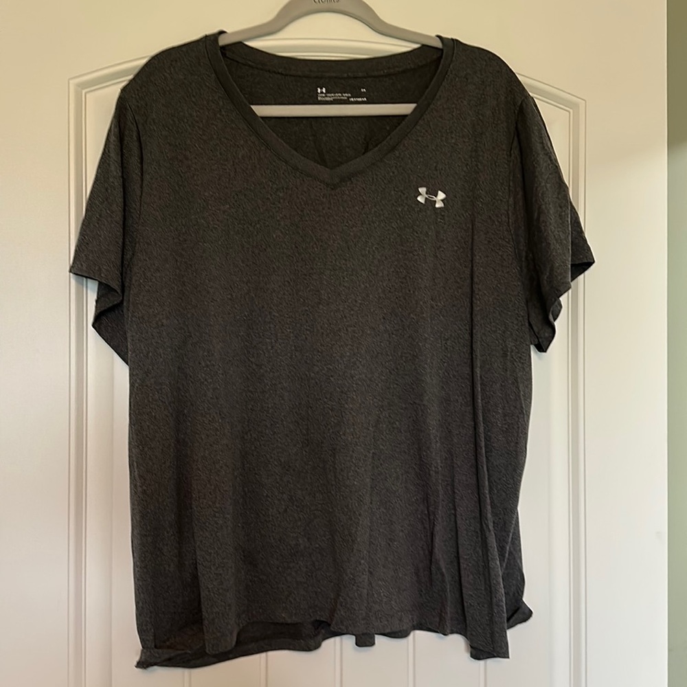 Grey Plus Size Under Armour Tee